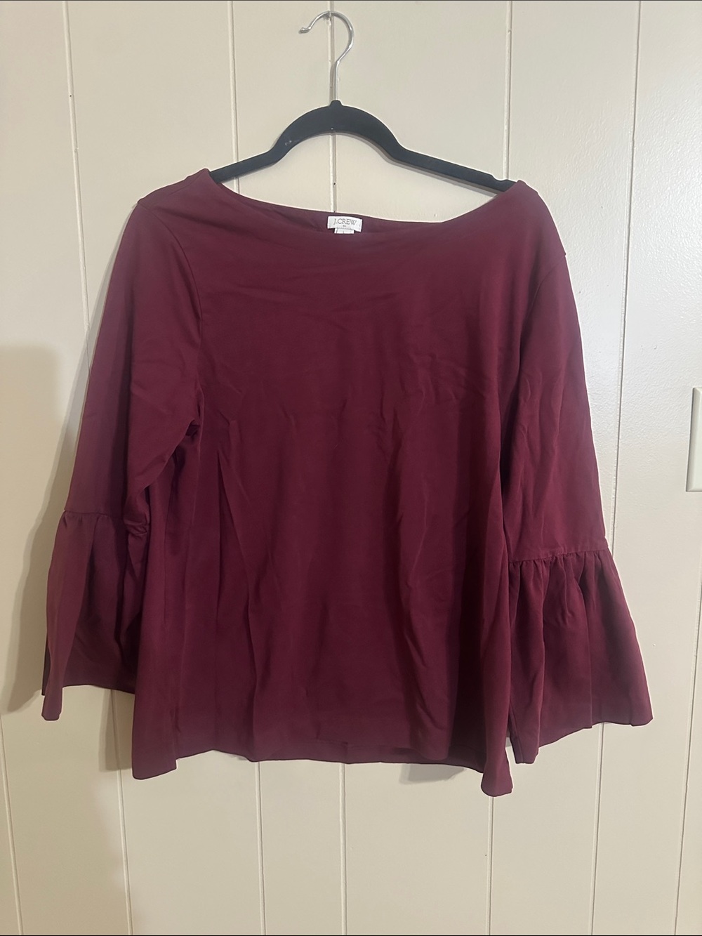 J. Crew Women's Wine Bell-Sleeve Tunic Top